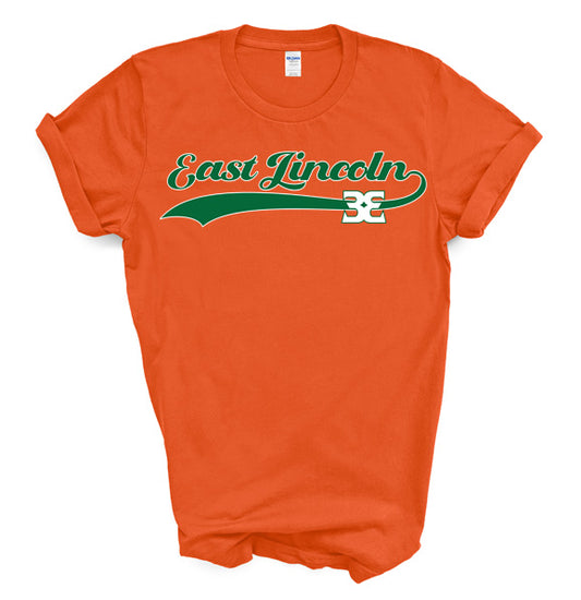 East Lincoln 33 Cursive - Short Sleeve Tee
