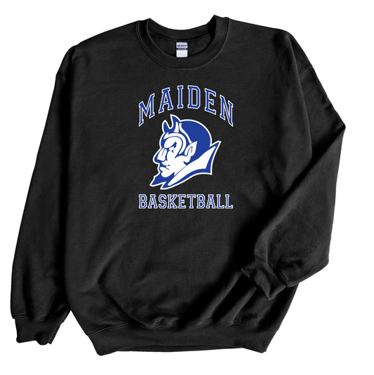 Maiden Basketball Logo - YOUTH Crewneck Sweatshirt
