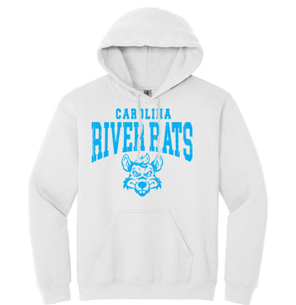 Carolina River Rats Distressed Arch - Heavyweight Hoodie