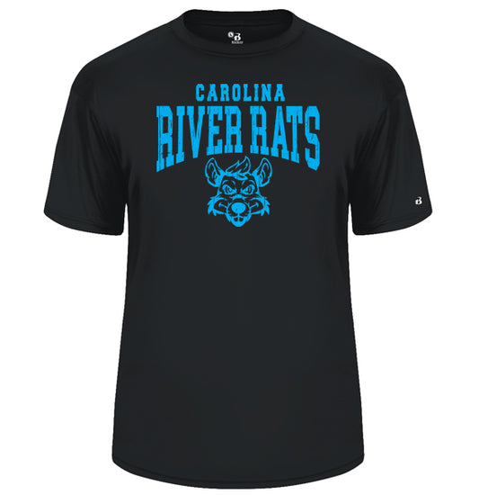 Carolina River Rats Distressed Arch - YOUTH Performance Short Sleeve Tee