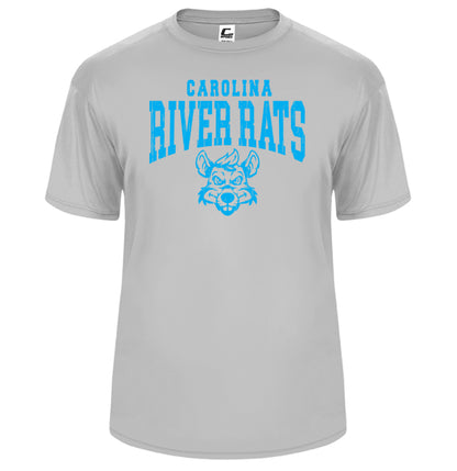 Carolina River Rats Distressed Arch - YOUTH Performance Short Sleeve Tee