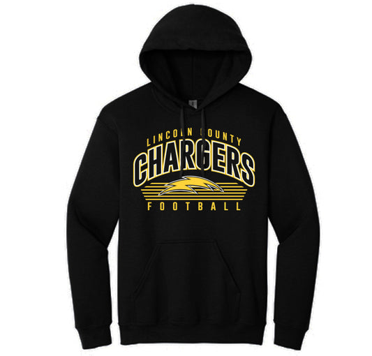 Lincoln Chargers Arch - Heavyweight Hoodie