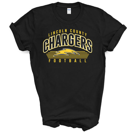 Lincoln Chargers Arch - Short Sleeve Tee