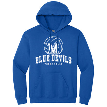 Blue Devil Volleyball - Heavyweight Hoodie