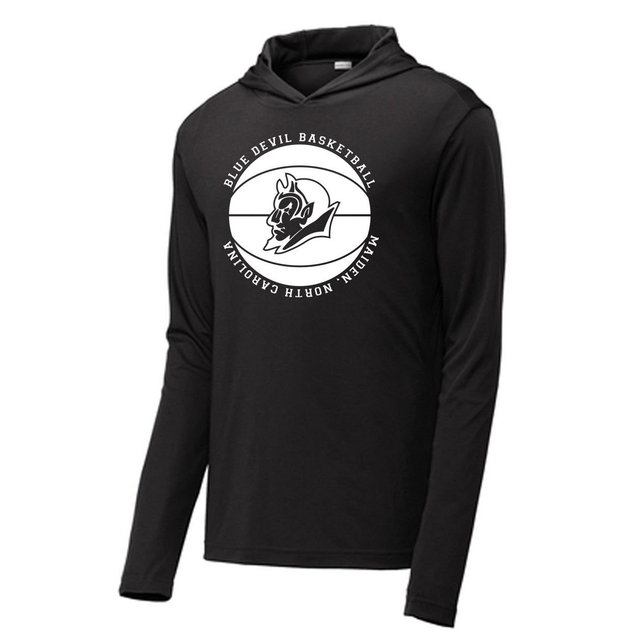 Maiden Basketball - Performance Hooded Long Sleeve Tee