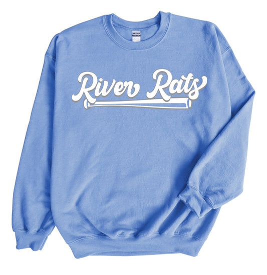 Carolina River Rats Cursive - Crewneck Sweatshirt