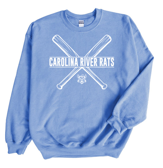 Carolina River Rats Bats - Crewneck Sweatshirt