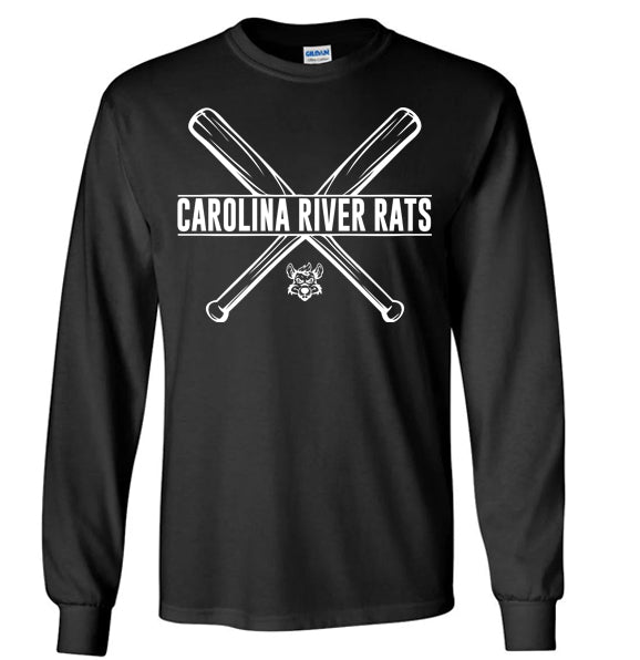 Carolina River Rats Bats - Long Sleeve Tee