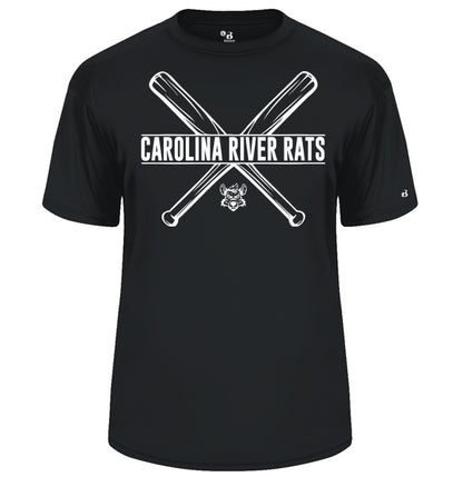 Carolina River Rats Bats - Performance Short Sleeve Tee