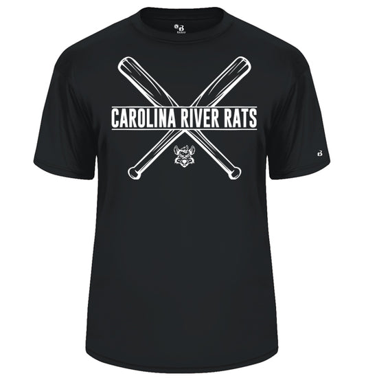 Carolina River Rats Bats - Performance Short Sleeve Tee