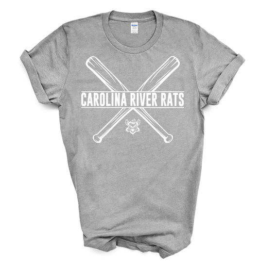 Carolina River Rats Bats - PERSONALIZED YOUTH Short Sleeve Tee