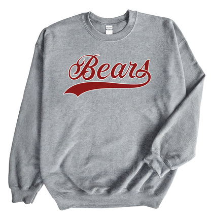 Bunker Hill Bears Cursive - Crewneck Sweatshirt