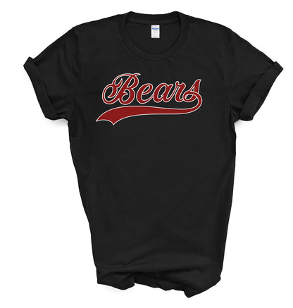 Bunker Hill Bears Cursive - Short Sleeve Tee