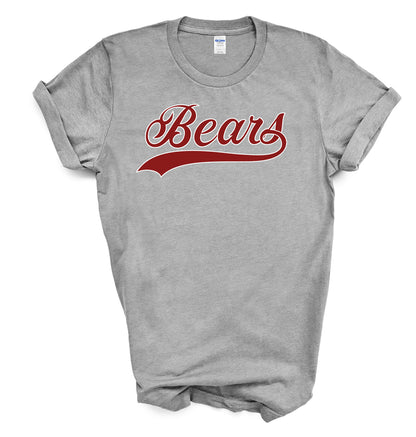 Bunker Hill Bears Cursive - Short Sleeve Tee