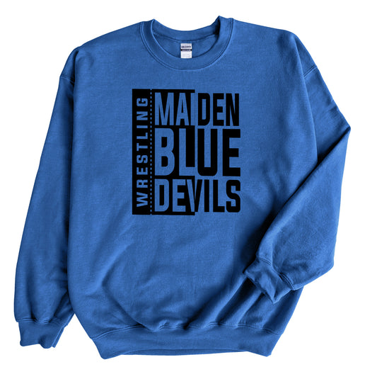 Maiden Wrestling Block - Crewneck Sweatshirt