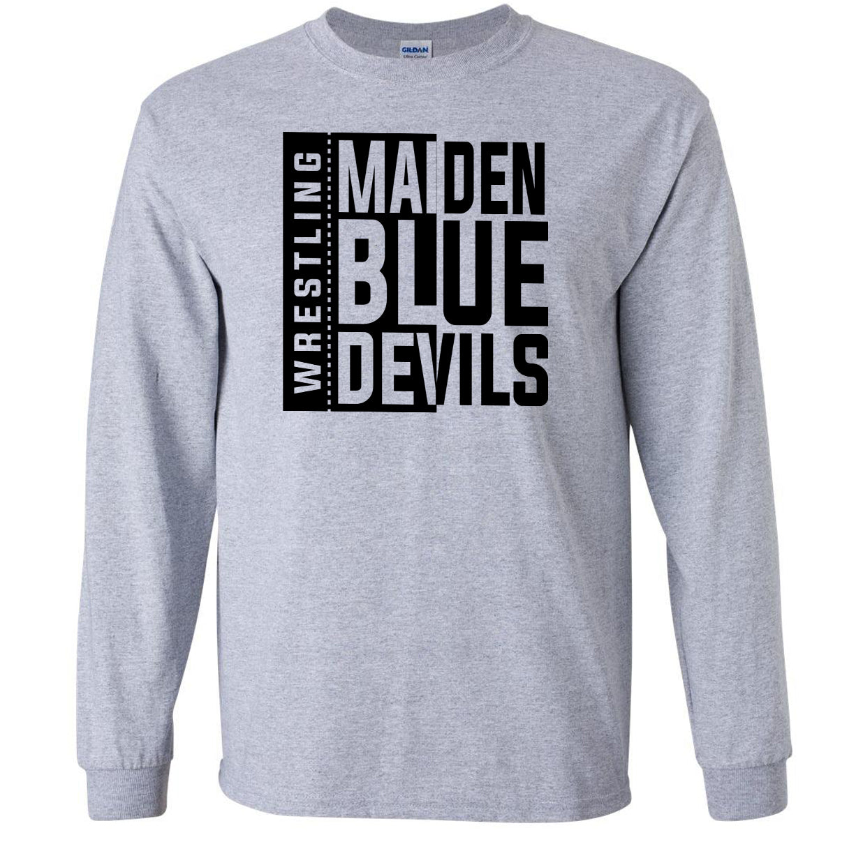 Maiden Wrestling Block - Long Sleeve Tee