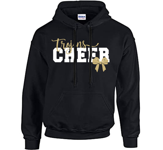 Trojans Cheer Bow - YOUTH Heavyweight Hoodie