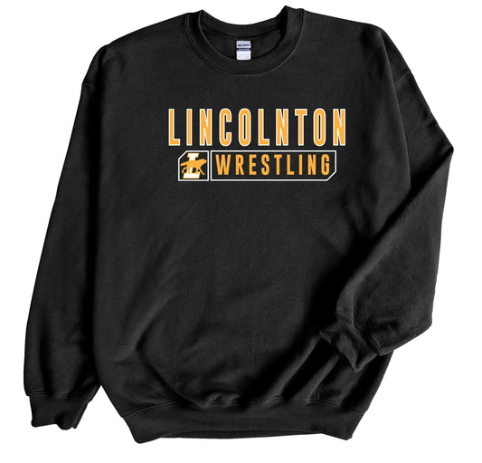 Lincolnton Wrestling - YOUTH Crewneck Sweatshirt