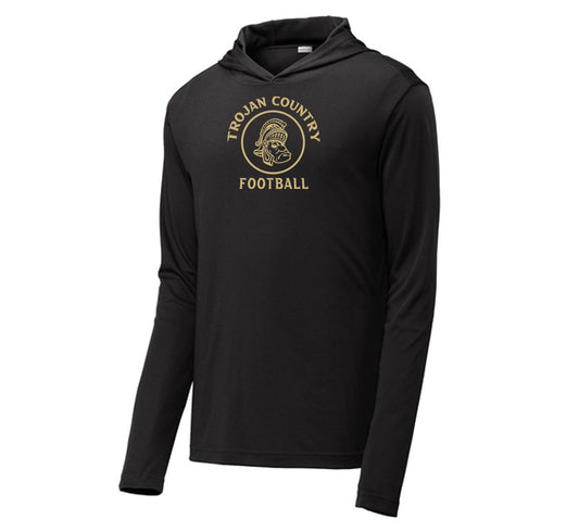 Trojan Country Circle - Performance Long Sleeve Hooded Tee