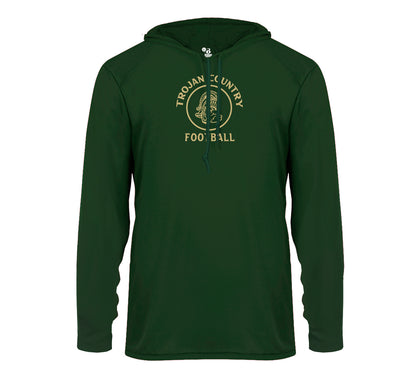 Trojan Country Circle - Performance Long Sleeve Hooded Tee
