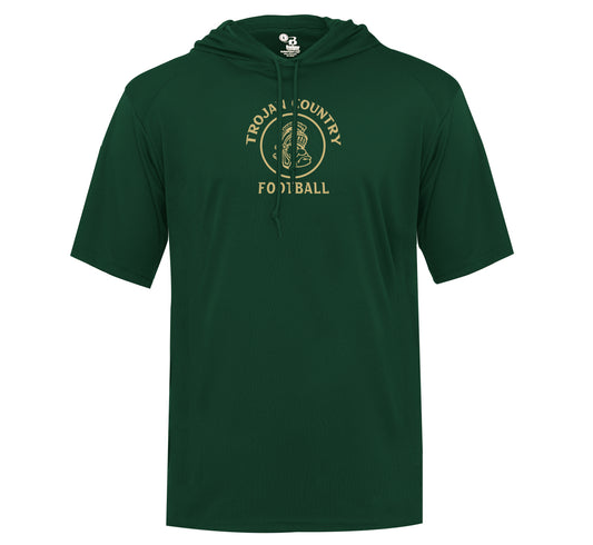 Trojan Country Circle - Performance Short Sleeve Hooded Tee