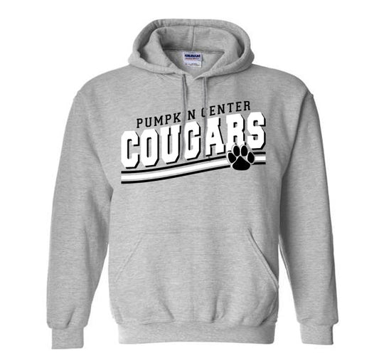 Pumpkin Center Cougars Lines - Heavyweight Hoodie