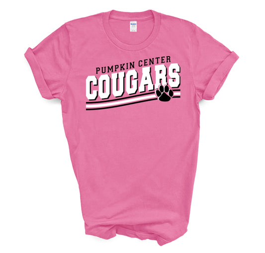 Pumpkin Center Cougars Lines - YOUTH Short Sleeve Tee
