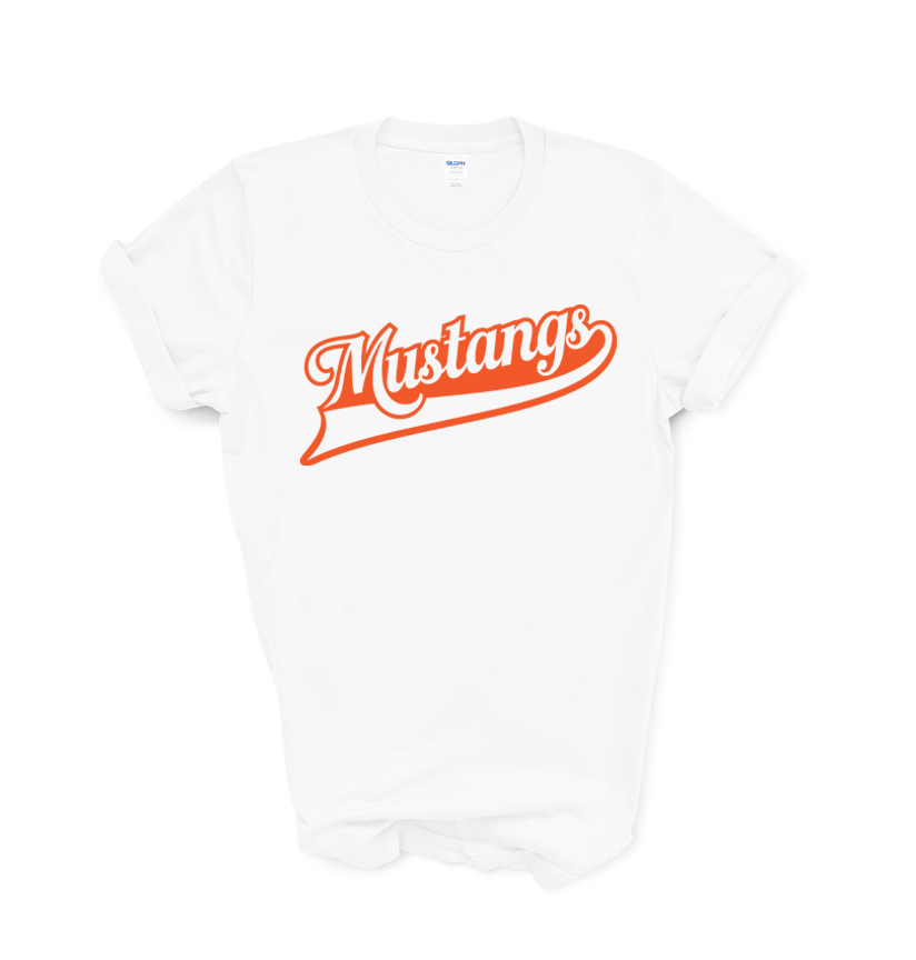 East Lincoln Mustangs O - Short Sleeve Tee