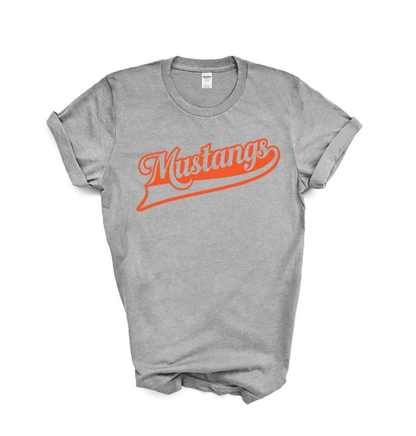 East Lincoln Mustangs O - Short Sleeve Tee