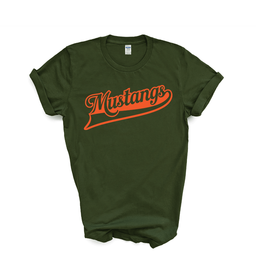 East Lincoln Mustangs O - Short Sleeve Tee