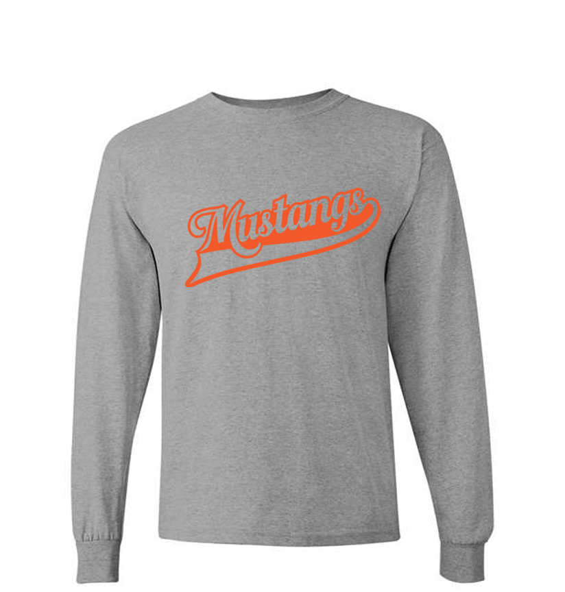 East Lincoln Mustangs O - Long Sleeve Tee