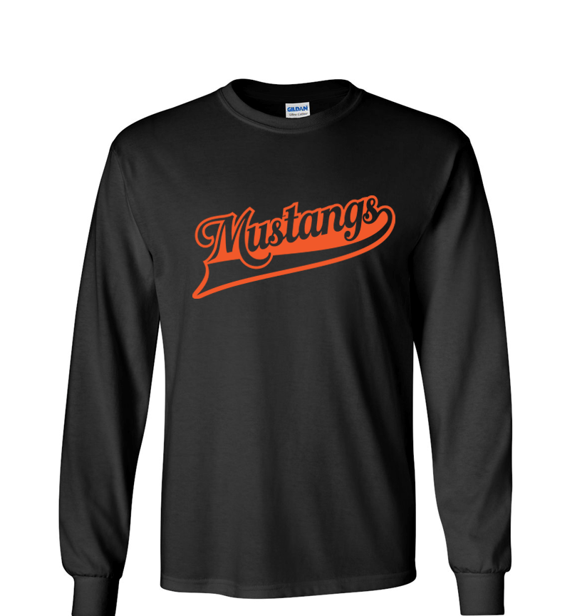 East Lincoln Mustangs O - Long Sleeve Tee