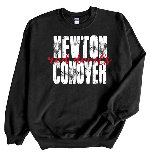 Newton Conover Cursive - Crewneck Sweatshirt