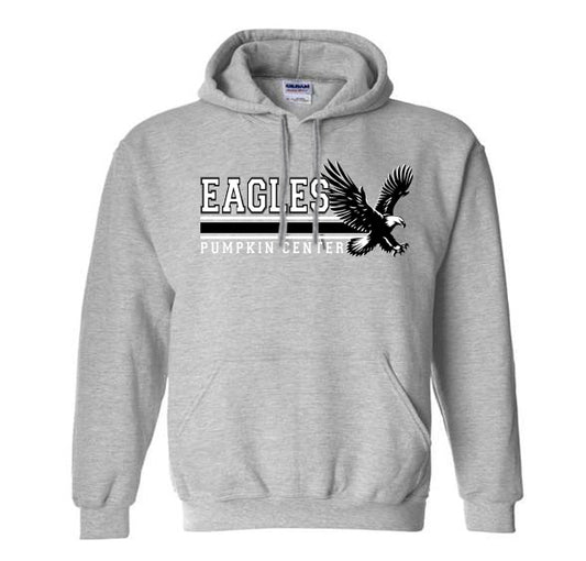 Pumpkin Center Eagles Lines - Heavyweight Hoodie