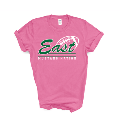 East Lincoln Football Cursive - Short Sleeve Tee