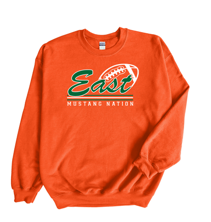 East Lincoln Football Cursive - Crewneck Sweatshirt