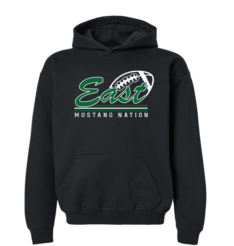 East Lincoln Football Cursive - Heavyweight Hoodie