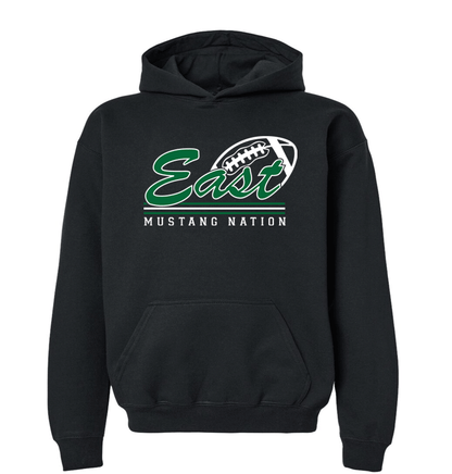 East Lincoln Football Cursive - Heavyweight Hoodie