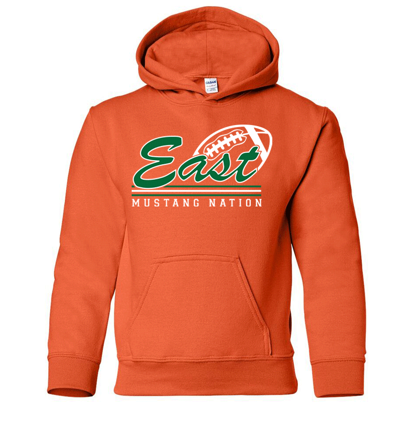 East Lincoln Football Cursive - Heavyweight Hoodie