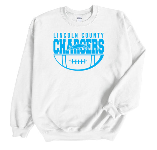 Lincoln Chargers Football - Crewneck Sweatshirt