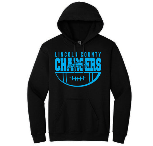 Lincoln Chargers Football - Heavyweight Hoodie