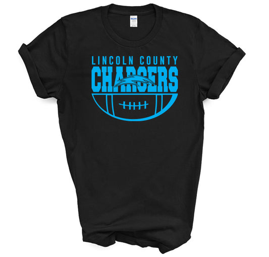 Lincoln Chargers Football - Short Sleeve Tee