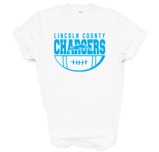 Lincoln Chargers Football -  YOUTH Short Sleeve Tee