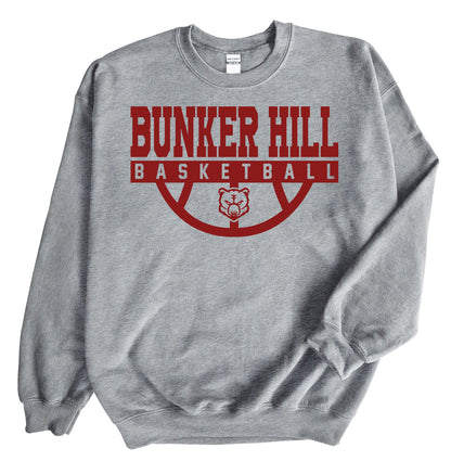 Bunker Hill Half Basketball - Crewneck Sweatshirt