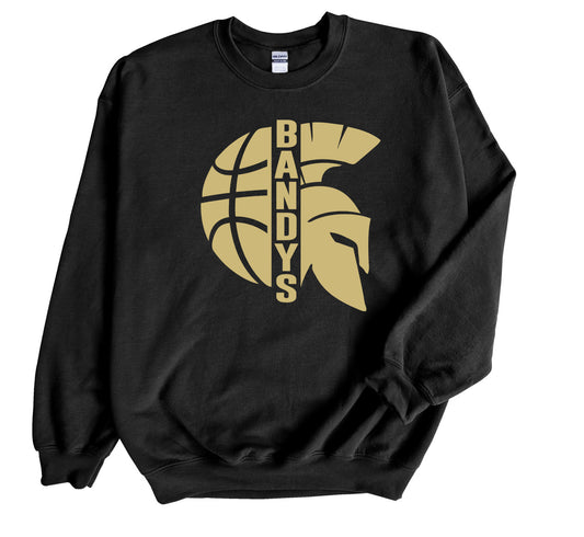 Bandys Half Basketball - Crewneck Sweatshirt
