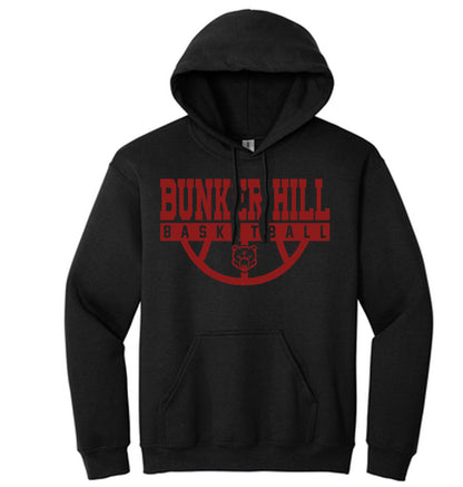 Bunker Hill Half Basketball - Heavyweight Hoodie