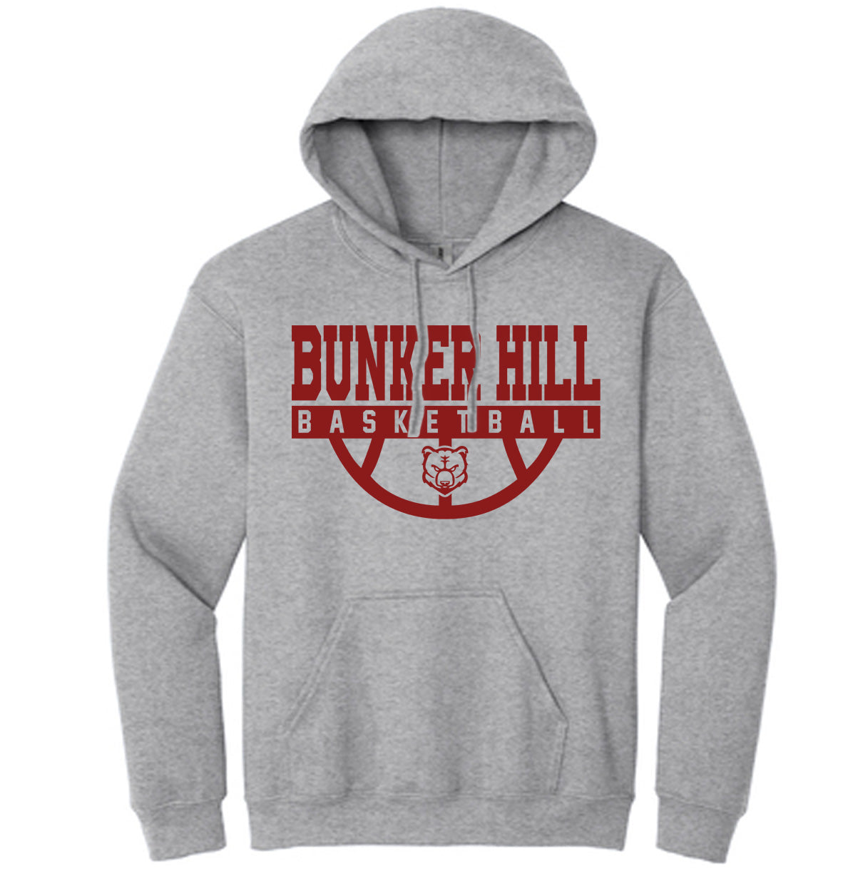 Bunker Hill Half Basketball - Heavyweight Hoodie