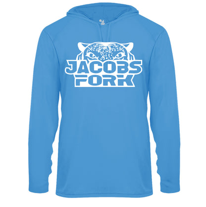 Jacobs Fork Jaguars - Performance Long Sleeve Hooded Tee