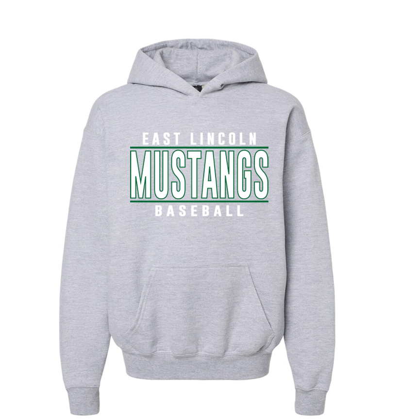 East Lincoln Baseball Lines G - Heavyweight Hoodie