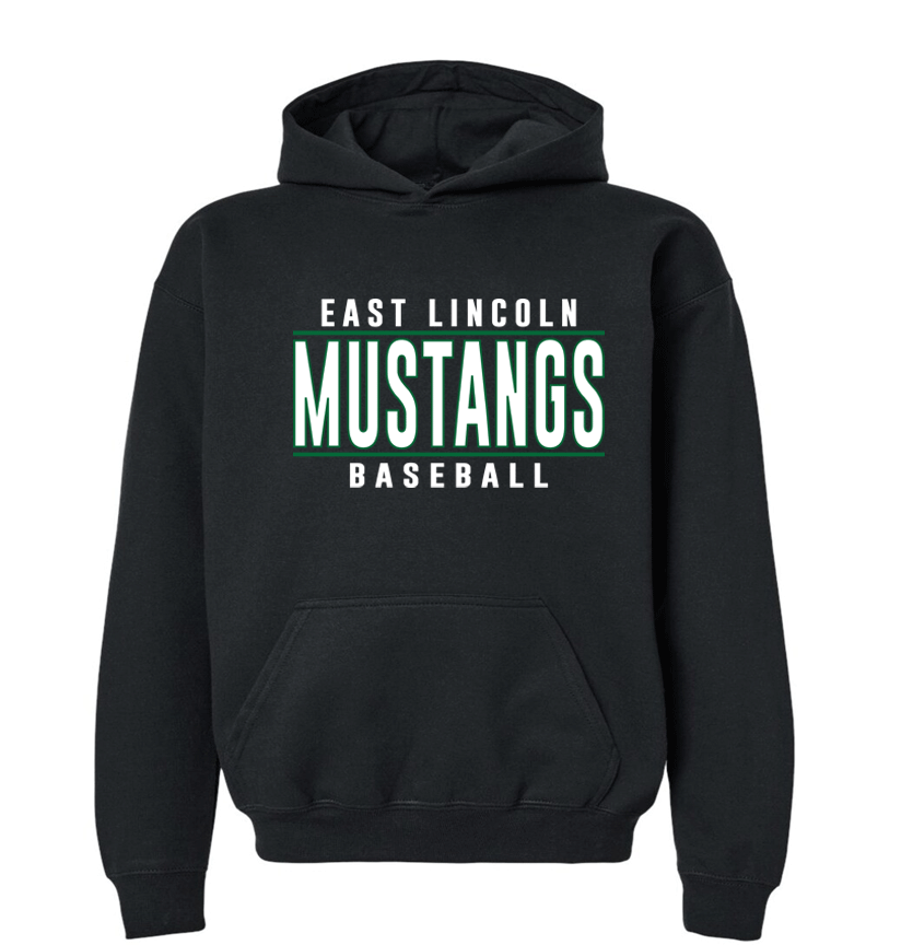 East Lincoln Baseball Lines G - Heavyweight Hoodie